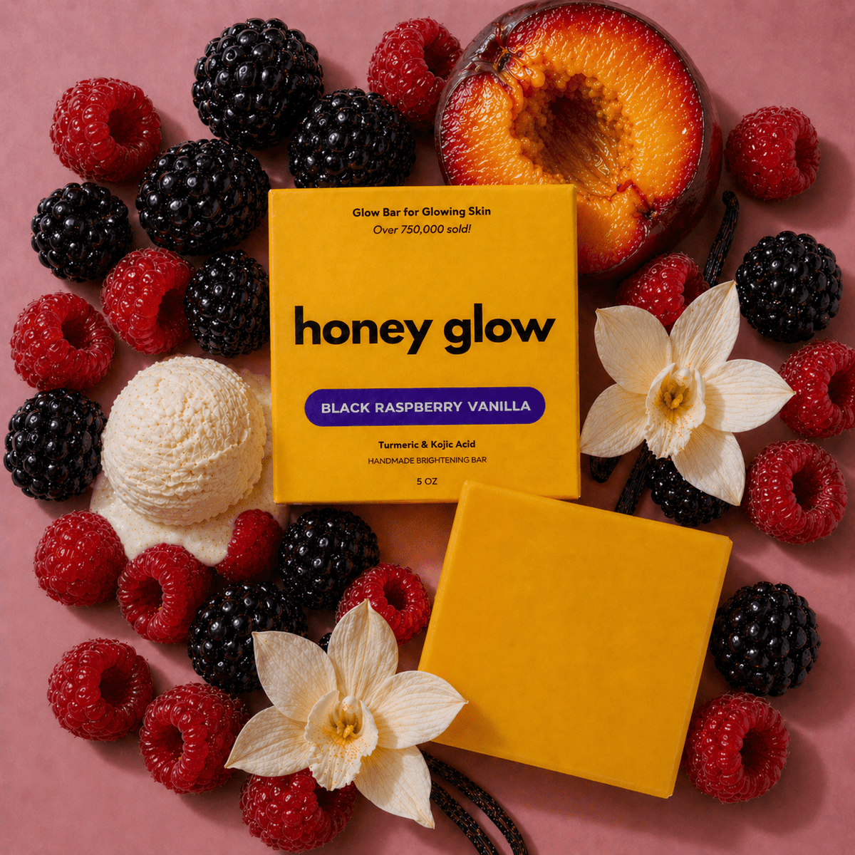 Turmeric & Kojic Acid Cleansing Bar for Face & Body | Fioriscas