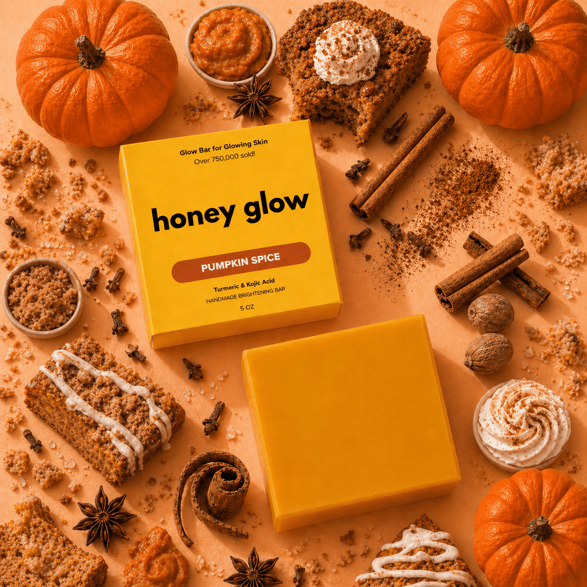 Turmeric & Kojic Acid Cleansing Bar for Face & Body | Fioriscas
