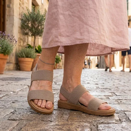 Sandalias elásticas – Ligeras y sin cordones para caminar y viajar | Fioriscas