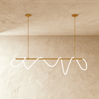 NoirFlex Flexible Tube Chandelier in Black for Modern Living