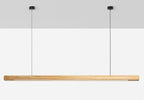 SolaraWood Holz-Pendelleuchte, verstellbare Länge, Kiefer oder Walnuss, integrierte LED