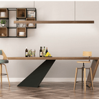 SolaraWood Holz-Pendelleuchte, verstellbare Länge, Kiefer oder Walnuss, integrierte LED