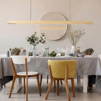 SolaraWood Holz-Pendelleuchte, verstellbare Länge, Kiefer oder Walnuss, integrierte LED