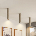 Aurora Travertine Cylinder Downlight With Soft Warm Glow