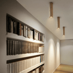 Aurora Travertine Cylinder Downlight With Soft Warm Glow