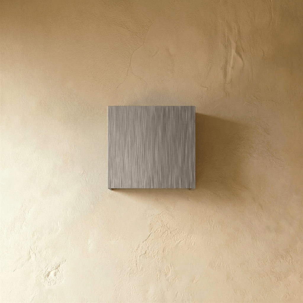 Lampada da parete quadrata in alluminio Verve per corridoi, illuminazione ambientale moderna