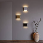 Lampada da parete quadrata in alluminio Verve per corridoi, illuminazione ambientale moderna