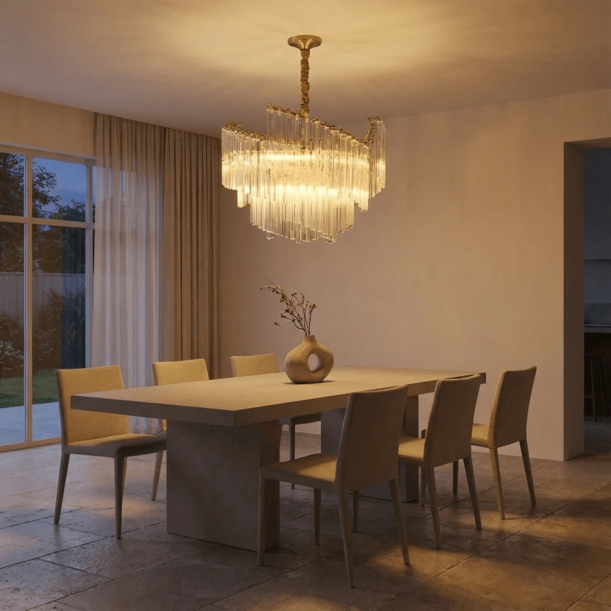 Nova Crystal Cascade lustr luxusní výrazné osvětlení pro interiéry
