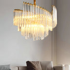 Nova Crystal Cascade lustr luxusní výrazné osvětlení pro interiéry