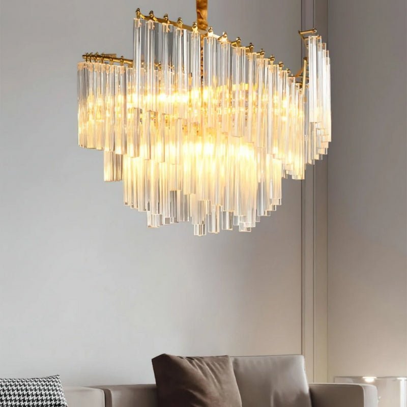 Nova Crystal Cascade lustr luxusní výrazné osvětlení pro interiéry