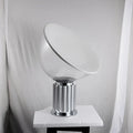 Lampe à poser Marlo en aluminium et verre, argentée, café, rouge ou noire