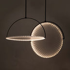 Nebula Portals LED Chandelier With Fabric Diffuser And Steel Frame