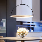 Nebula Portals LED Chandelier With Fabric Diffuser And Steel Frame