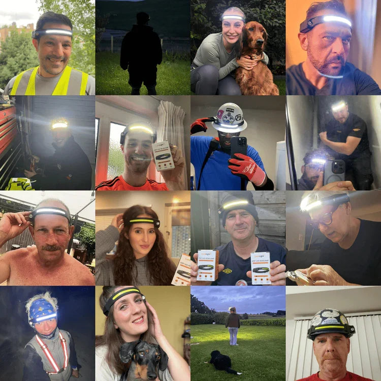 Rechargeable LED Headlamp with Wide-Angle Light | Fioriscas