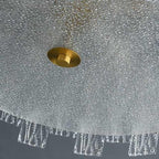 CopperLumen skleněné stropní světlo Halo s texturovanými panely a polozapuštěnou montáží