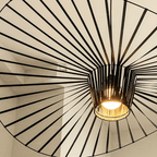 Art deco -kattokruunu, Vexaera-rautarunko ja kangasvarjostin