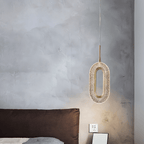 CopperCurve sculpturale hanglamp met gestructureerde acryl kap voor sfeervolle gloed
