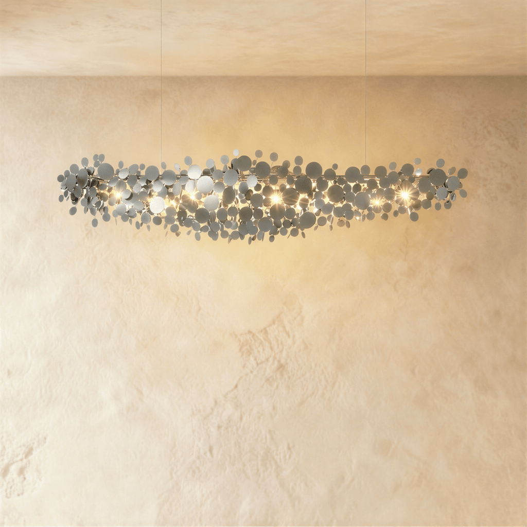 Candeeiro de Teto Luxori Disc com Acabamento em Dourado e Cromo para Interiores Modernos  