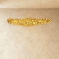 Candeeiro de Teto Luxori Disc com Acabamento em Dourado e Cromo para Interiores Modernos  