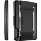Portacarte in titanio con blocco RFID, portafoglio slim con fermasoldi o clip portamonete