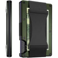 Portacarte in titanio con blocco RFID, portafoglio slim con fermasoldi o clip portamonete