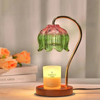 Bloemvormige lamp voor het verwarmen van kaarsen, vlamloze geurverspreider voor een modern interieur