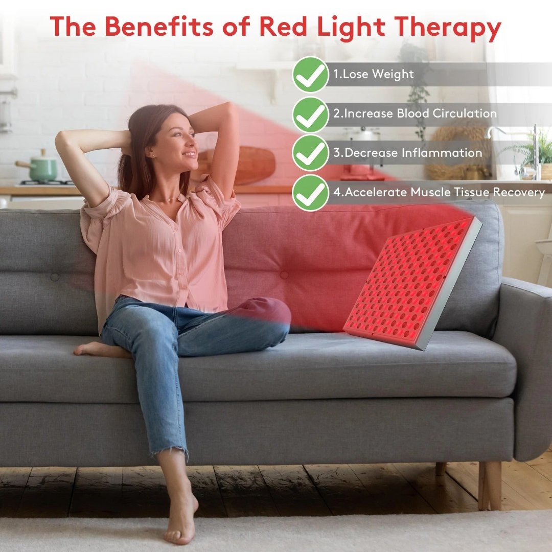 Lampe de luminothérapie rouge SolaraLift pour favoriser le sommeil, soulager la douleur et améliorer la santé de la peau