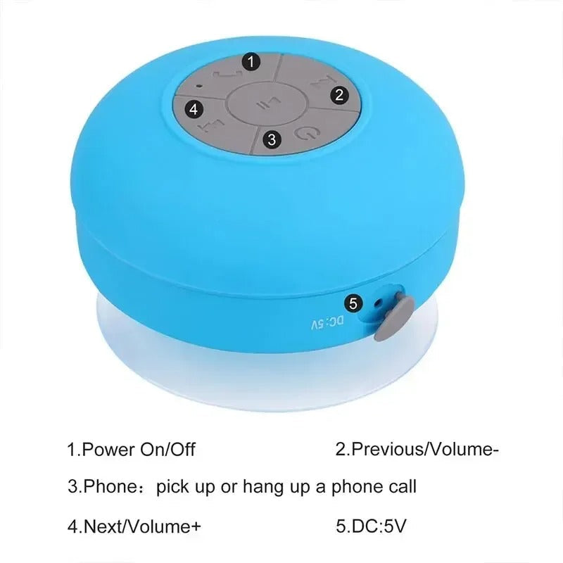 AquaGlow schwimmender wasserdichter LED-Poollautsprecher, Bluetooth 5.0