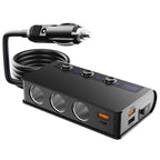 Chargeur de voiture NovaCharge 180 W à charge rapide, ports USB et allume-cigare