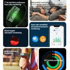 IP68 fitness tracker with heart rate & O2 measurement - Fioriscas