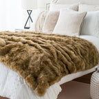 Luxe plaid van imitatiebont, Silvara, knus modern accent voor je interieur