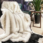 Luxe plaid van imitatiebont, Silvara, knus modern accent voor je interieur