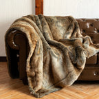 Faux Fur Throw Blanket, AstraNook Plush Sofa & Bed Accent