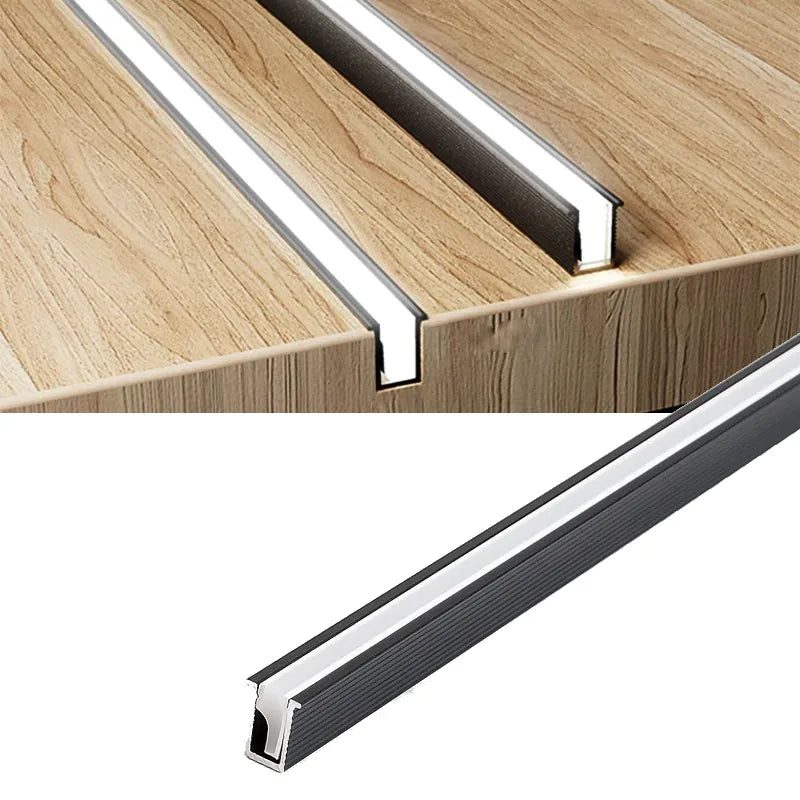 LED-lysskinne til underskab, kan afkortes efter behov, slank aluminiumsskinne, 3 lysfarver