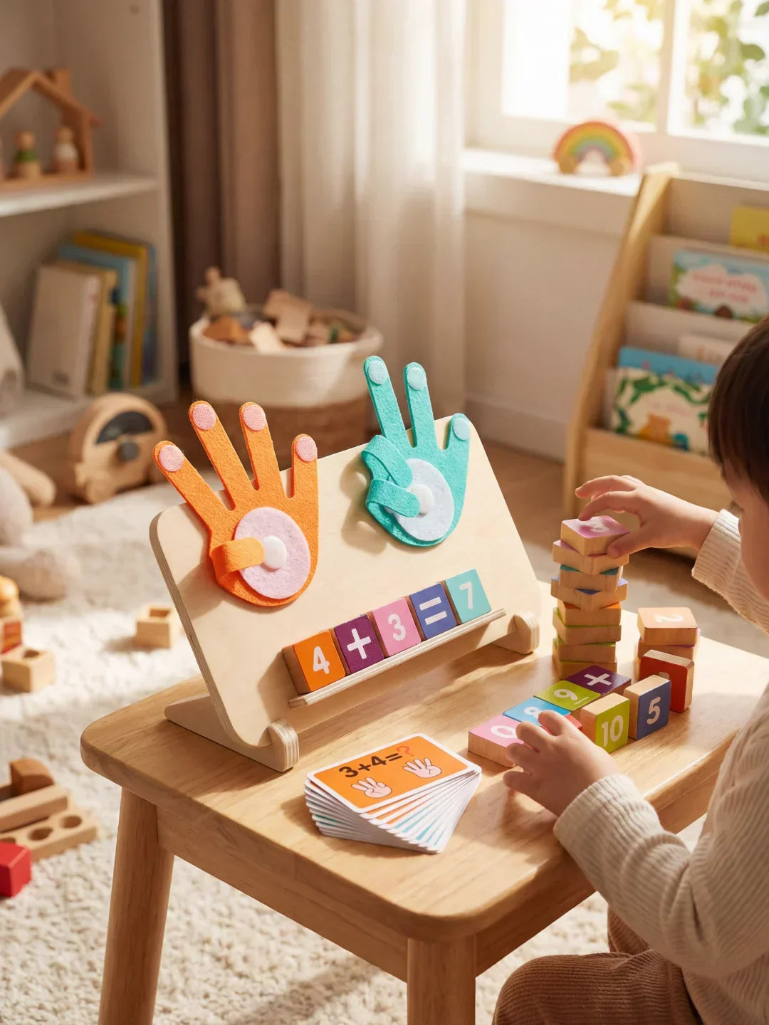 Montessori Wooden Baby and Toddler Math Board | Fioriscas