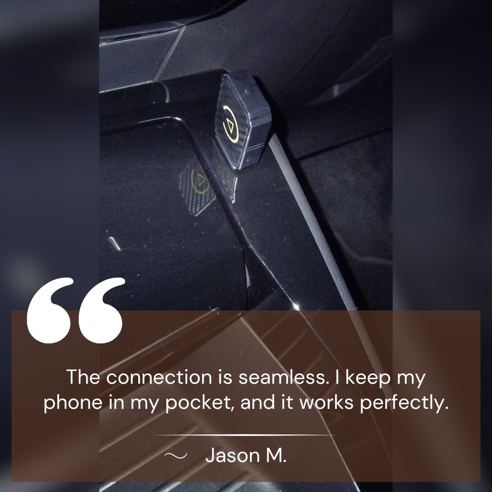 Langaton CarPlay- ja Android Auto -sovitin yli 800 ajoneuvolle