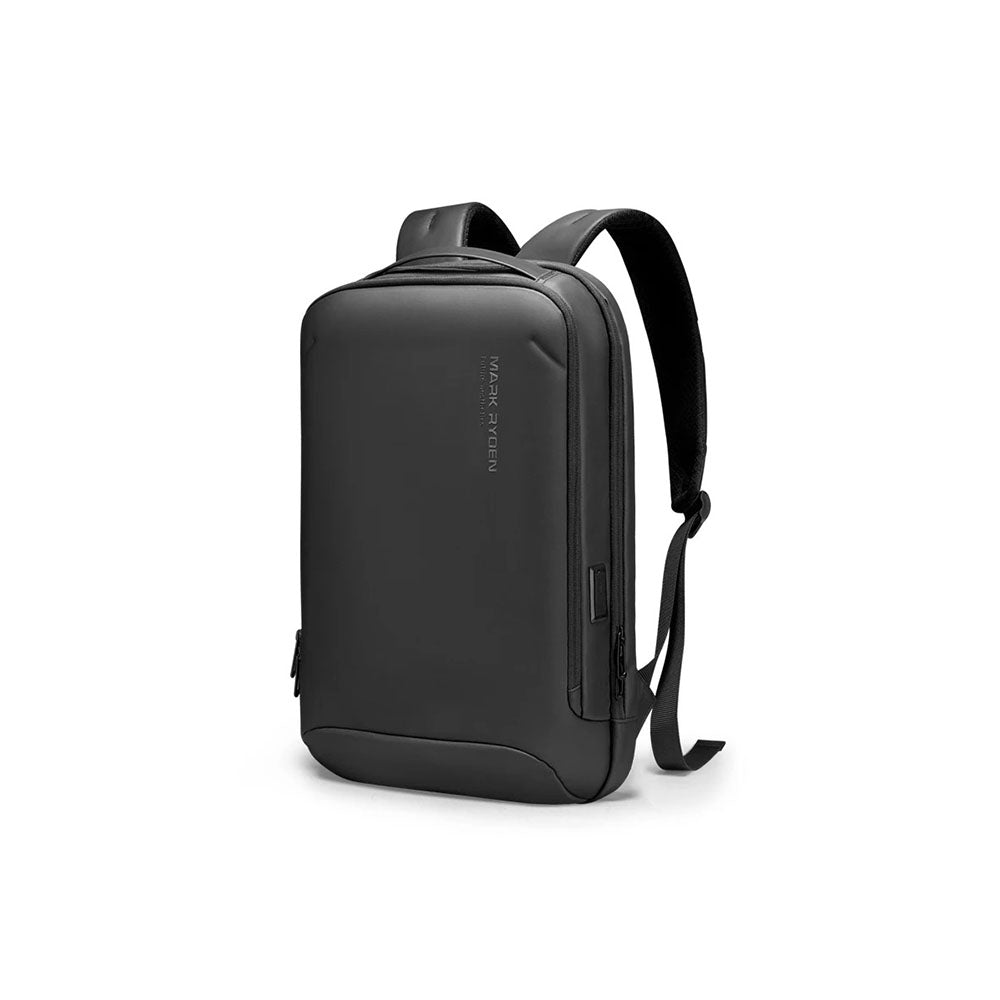 15.6 Inch Laptop Backpack, Hard Shell Front, Black or Gray Finish