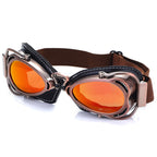 Foldable Motorcycle Riding Goggles with Scratch-Resistant PC Lenses