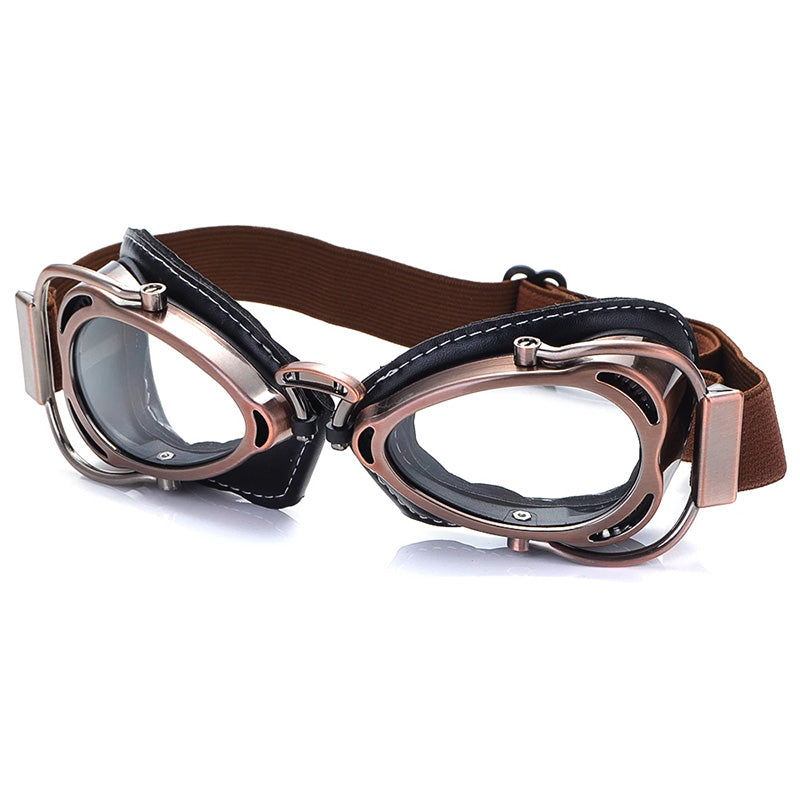 Foldable Motorcycle Riding Goggles with Scratch-Resistant PC Lenses