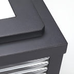 Lampada LED da pilastro per giardini, solare o cablata, con 3 temperature di colore