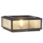 Lampada LED da pilastro per giardini, solare o cablata, con 3 temperature di colore