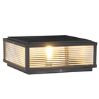 Lampada LED da pilastro per giardini, solare o cablata, con 3 temperature di colore