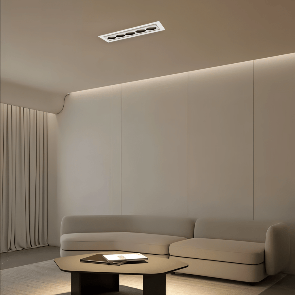Aurora smukła wpuszczana regulowana lampa LED do nowoczesnych sufitów