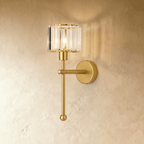 Aurora Ribbed Glass Wireless Wall Lamp With Type C Charging