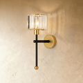 Aurora Ribbed Glass Wireless Wall Lamp With Type C Charging