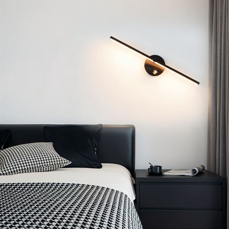 Lampada da parete NovaLine in alluminio con rotazione a 300 gradi per spazi moderni