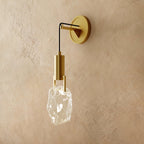Aurelia Crystal Halo LED Wall Lamp With Gold Finish Frame