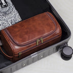 Premium Leather Toiletry Bag for Travelers