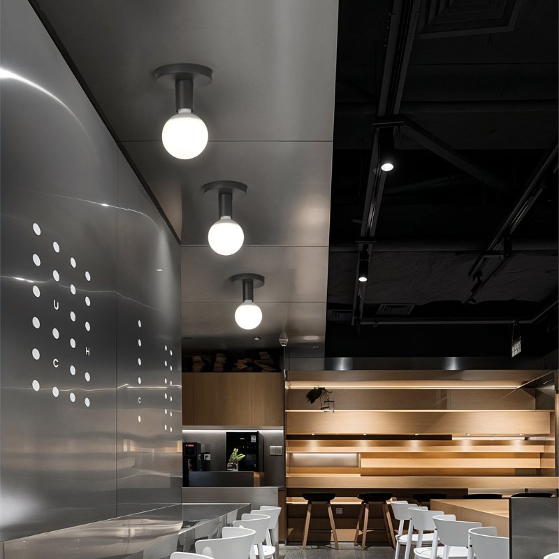 Minimalistické LED stropní svítidlo NovaLattice v černé nebo bílé barvě