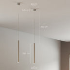 AeroLume Minimalistische Pendelleuchte aus Aluminium, warmweißes 2700K-LED-Licht
